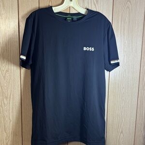 Boss Navy T-Shirt with Subtle Logo